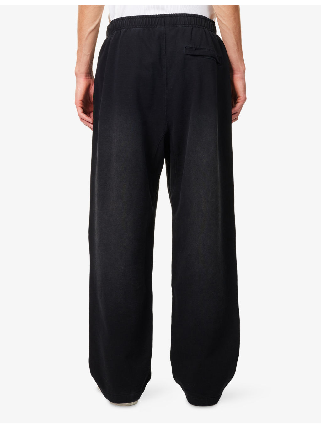 Arch Logo Wide-Leg Cotton Jogging Bottoms - 4