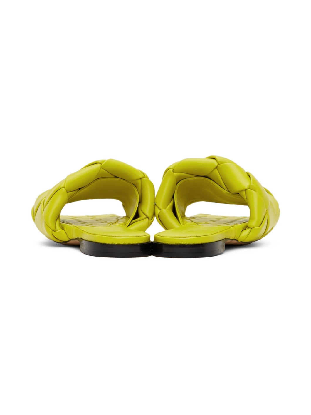 Green Intreccio Lido Flat Sandals - 4