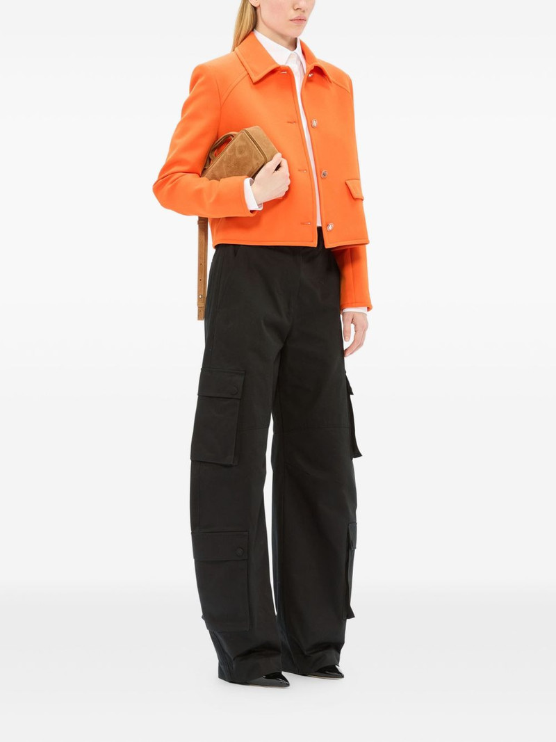 MSGM logo-print cropped shirt outlook