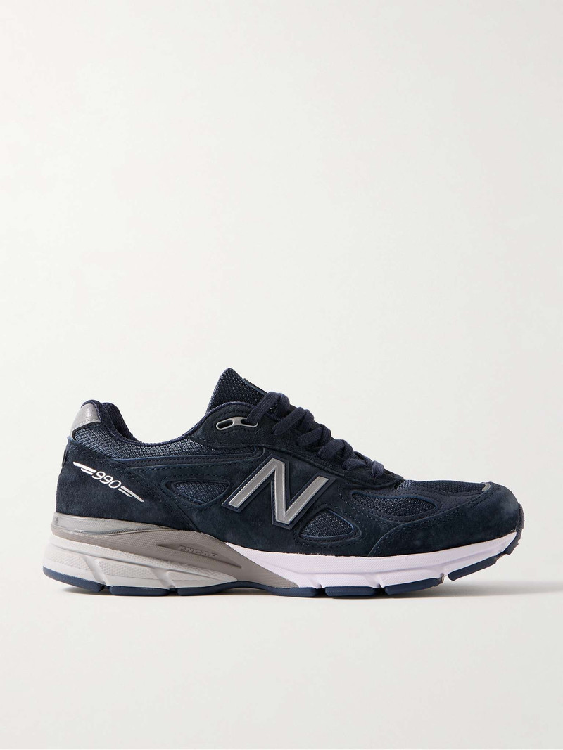 990v4 Suede and Mesh Sneakers - 1