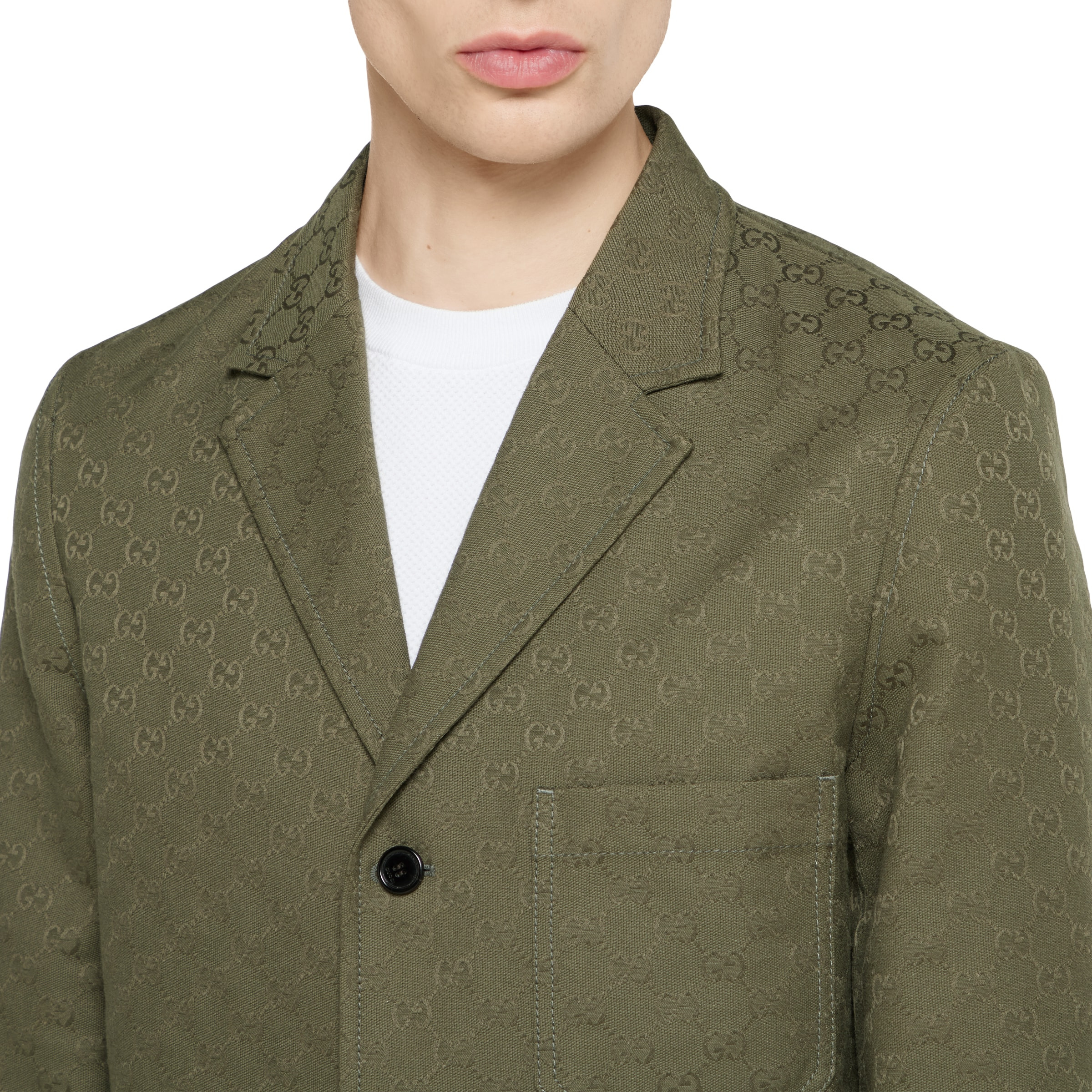 Cotton blend GG canvas jacket - 5