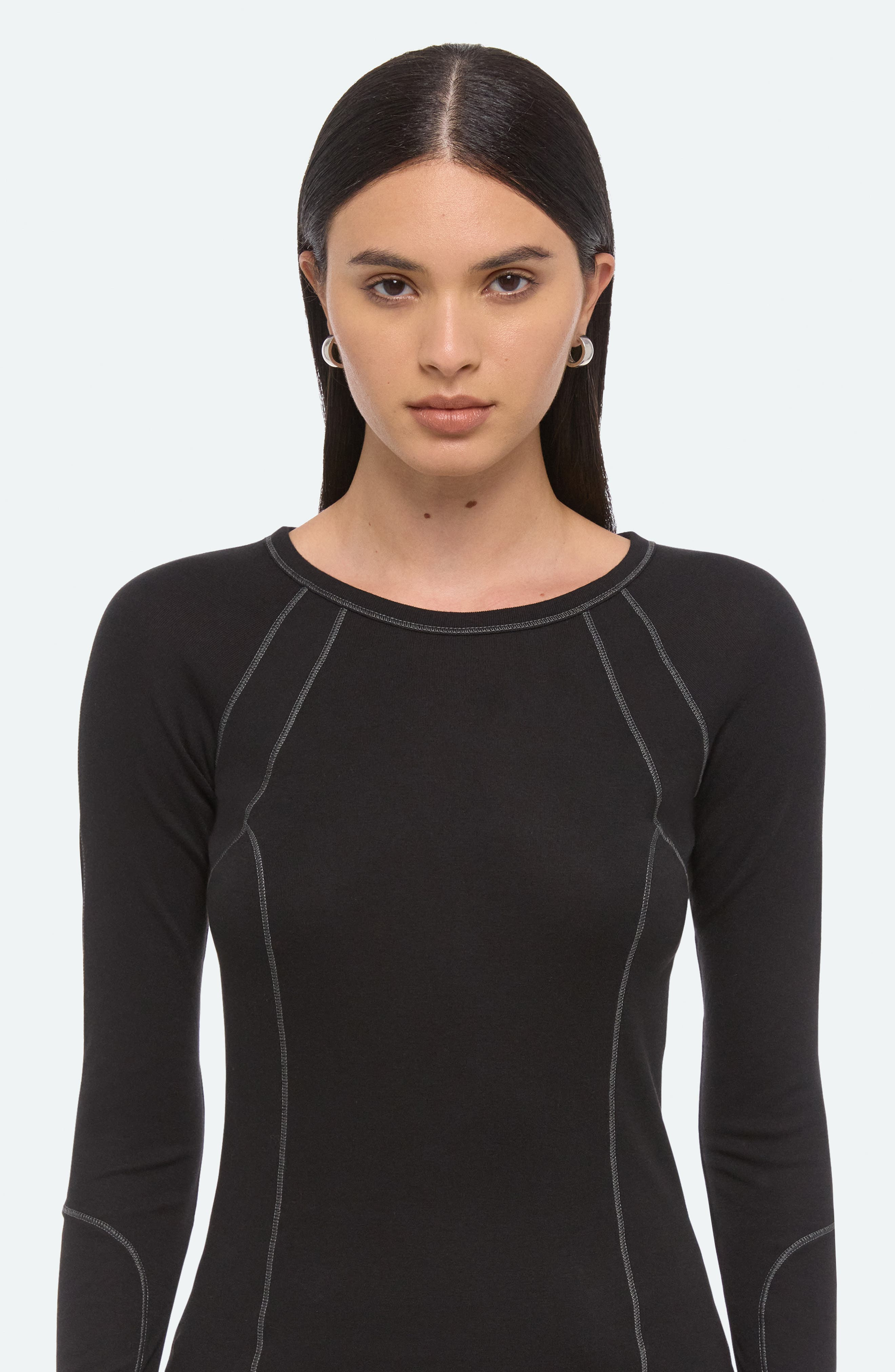 Helmut Lang BMX Raglan Top in Black at Nordstrom - 4
