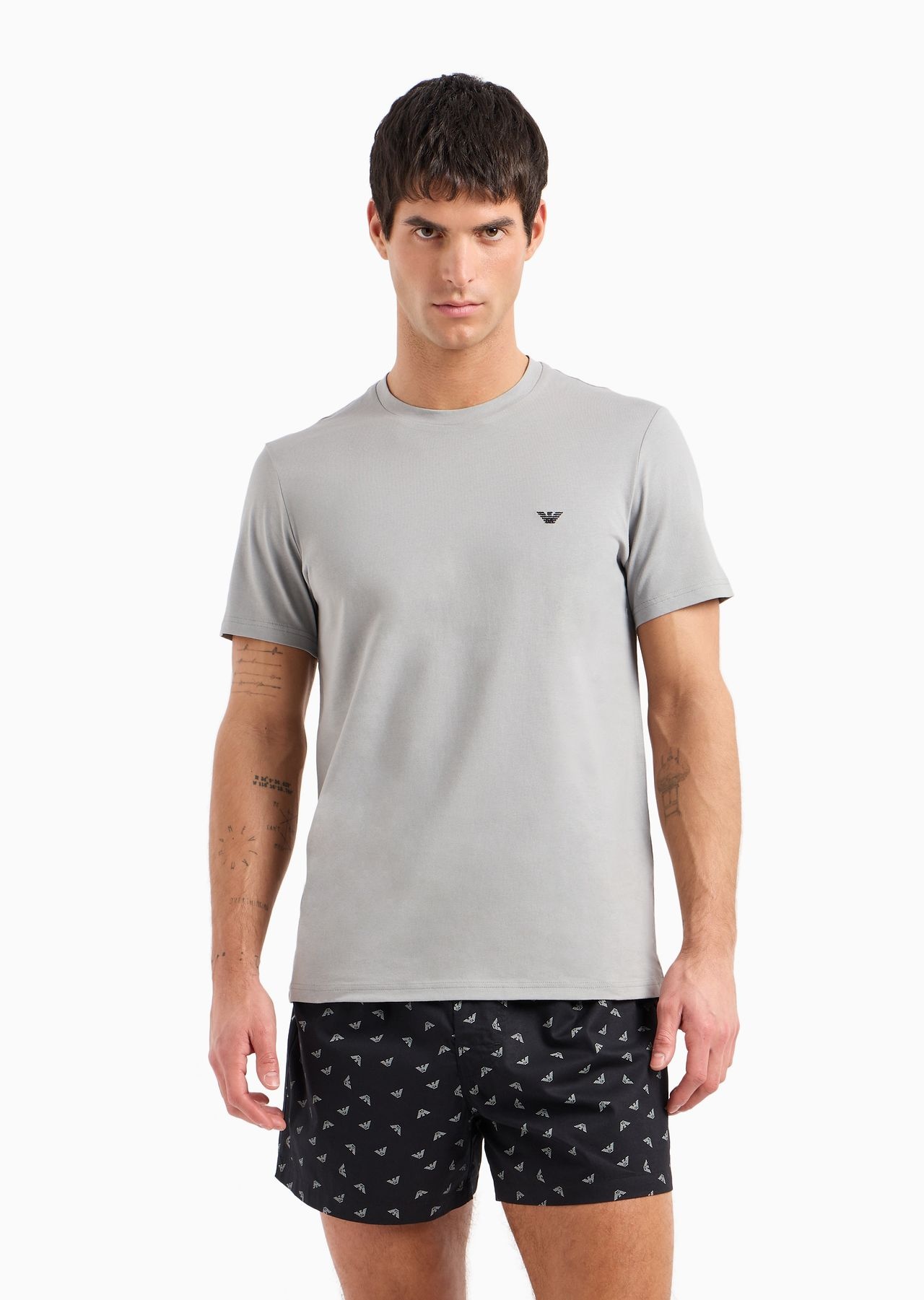 Comfort-fit jacquard-pattern pyjamas with boxers - 3