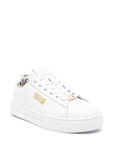 VERSACE JEANS COUTURE Court leather sneakers outlook