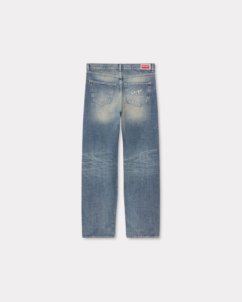 KENZO 'KENZO Creations' Asagao straight-fit jeans outlook