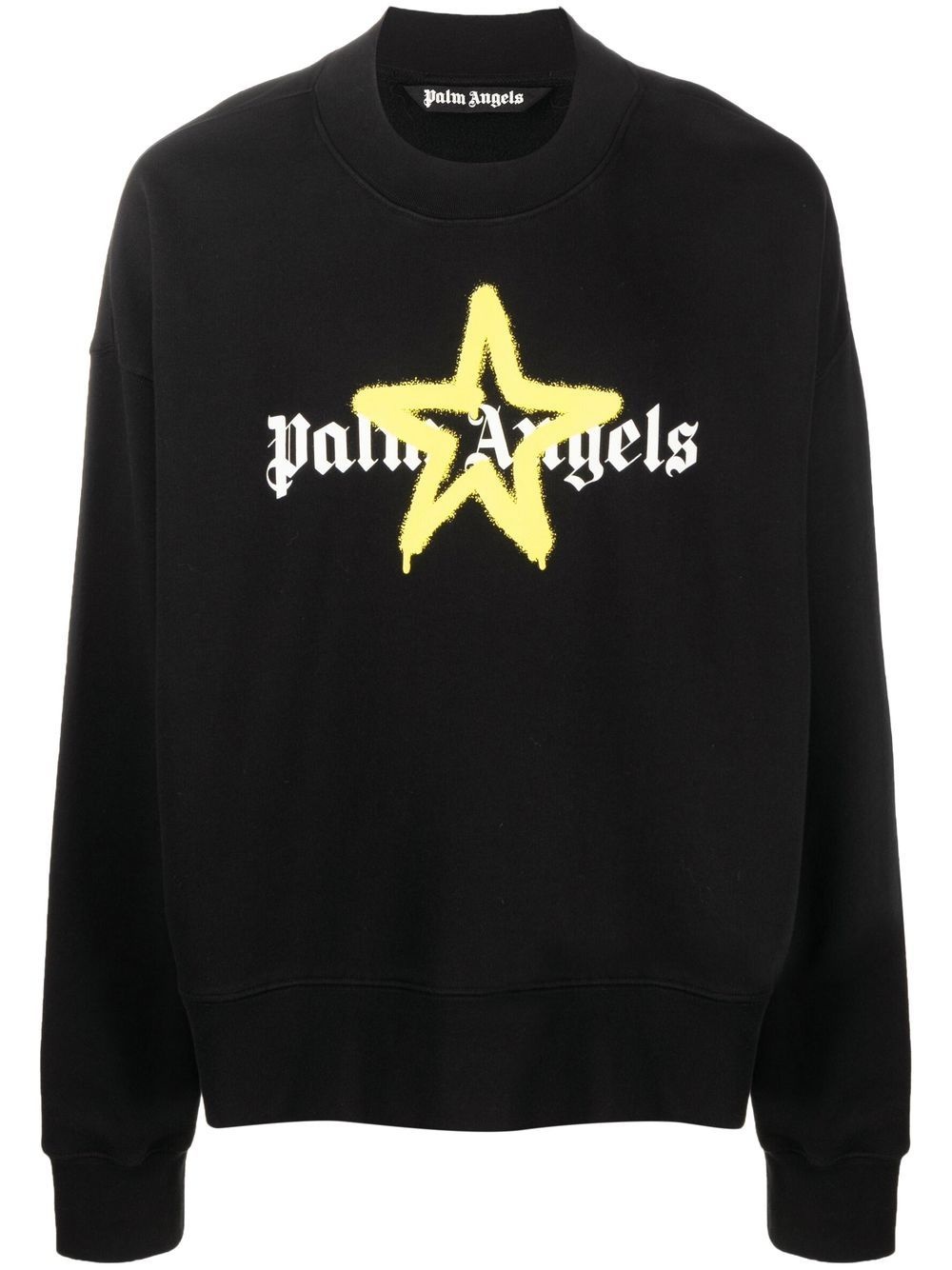star sprayed-print sweatshirt - 1