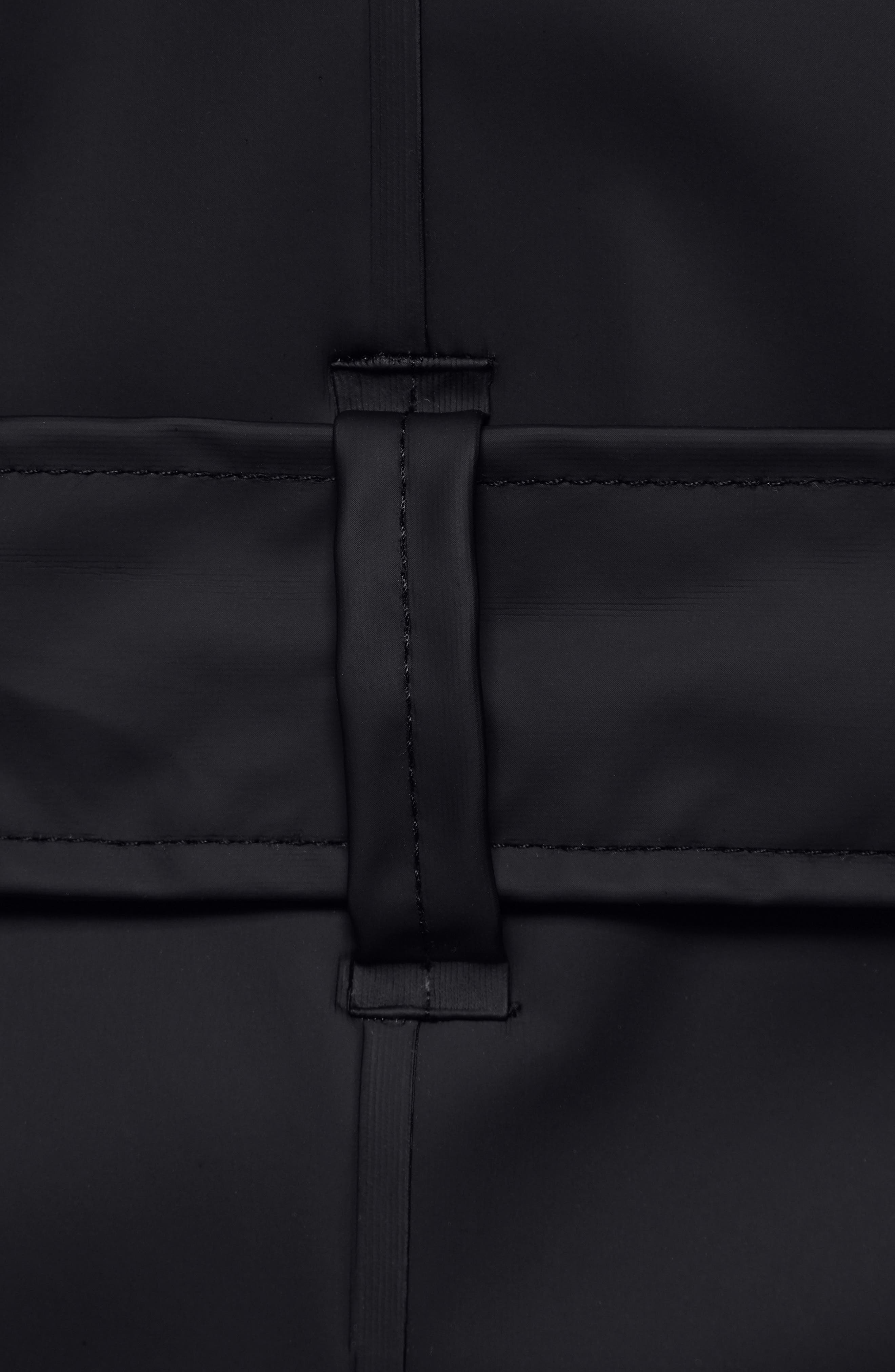Rains Curve Waterproof Belted Jacket in Black at Nordstrom - 6