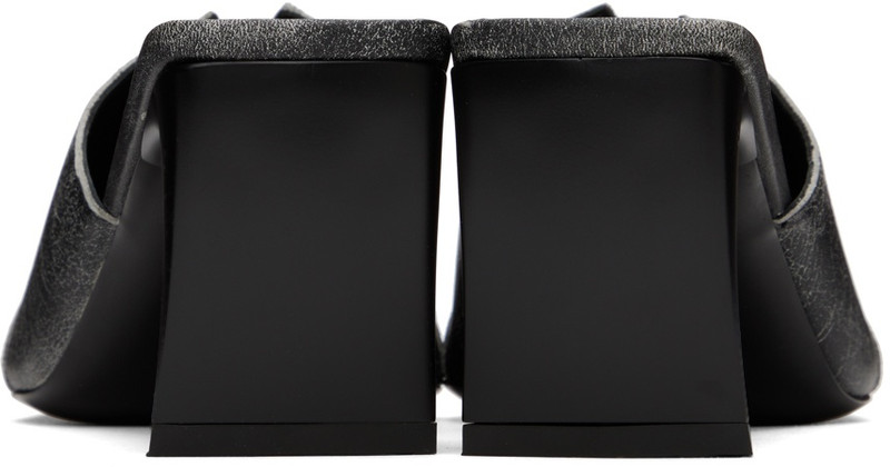 KNWLS SSENSE Exclusive Black Serpent Mules outlook