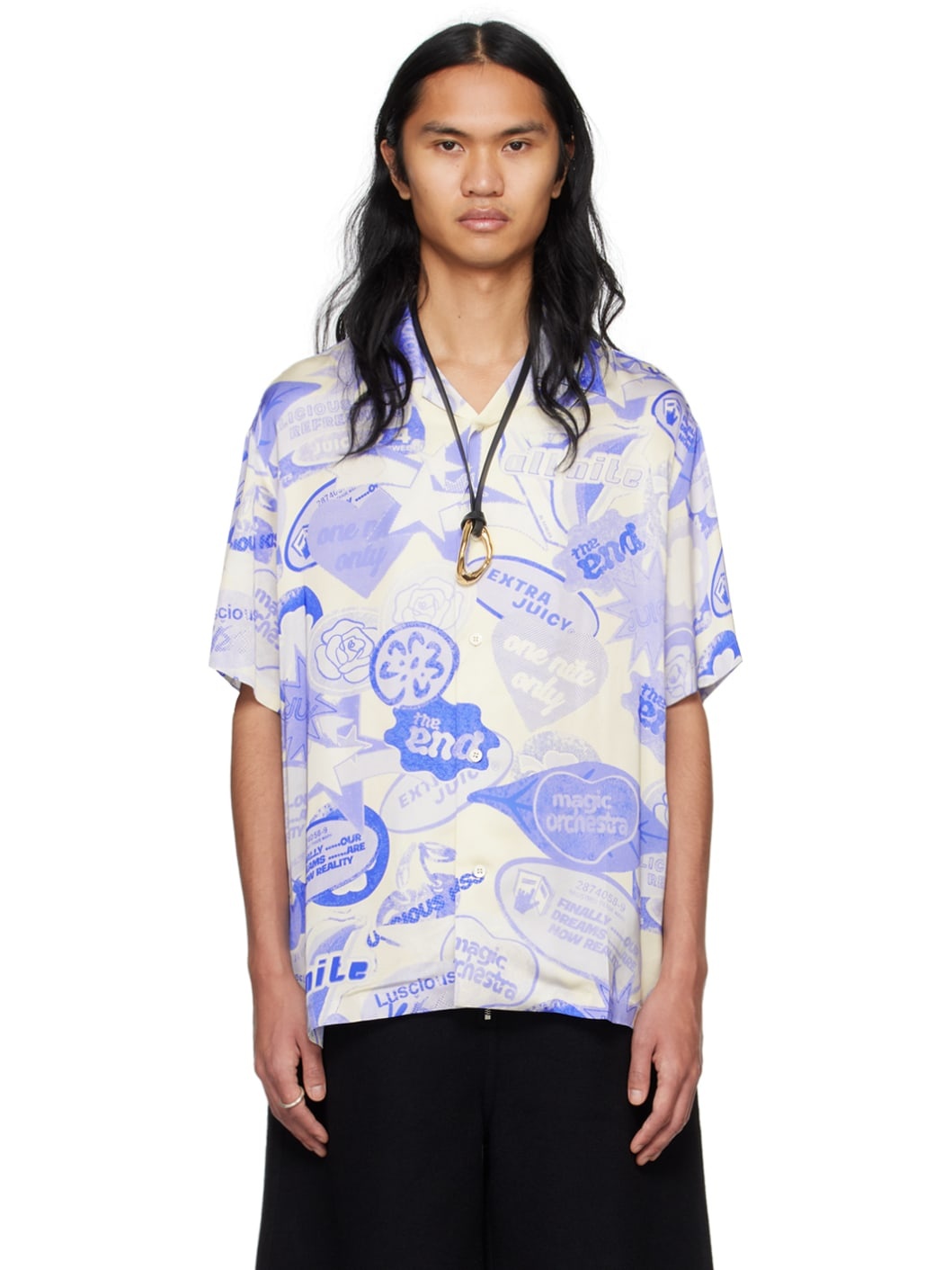 White Printed Shirt - 1