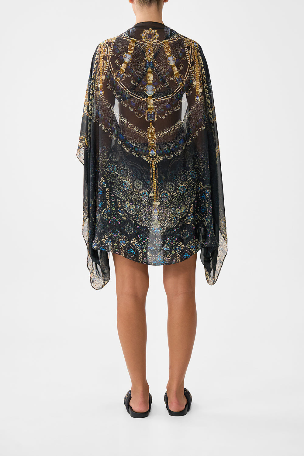 SILK CHIFFON SHRUG - 2