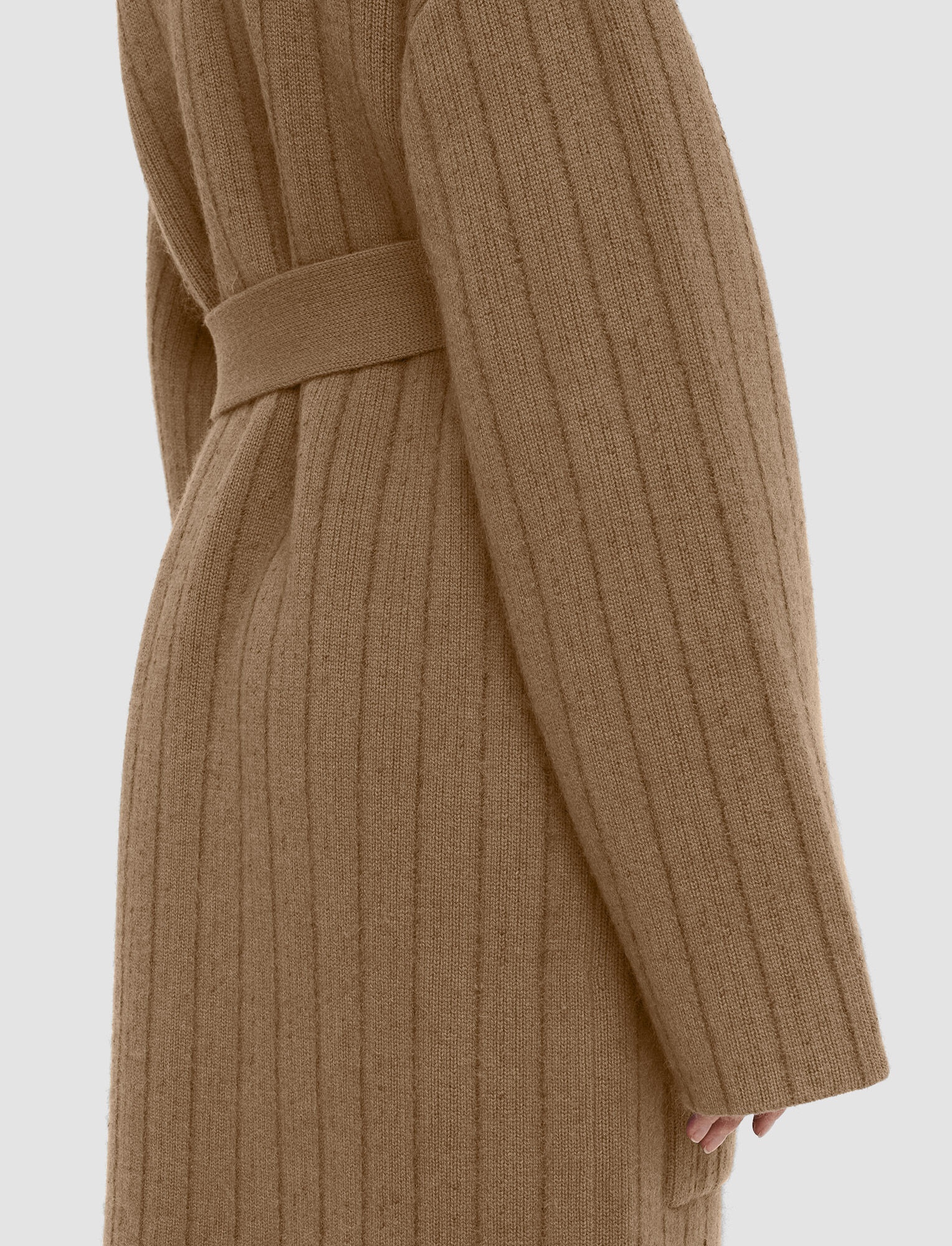 Chalk Stripe Knit Coat - 5