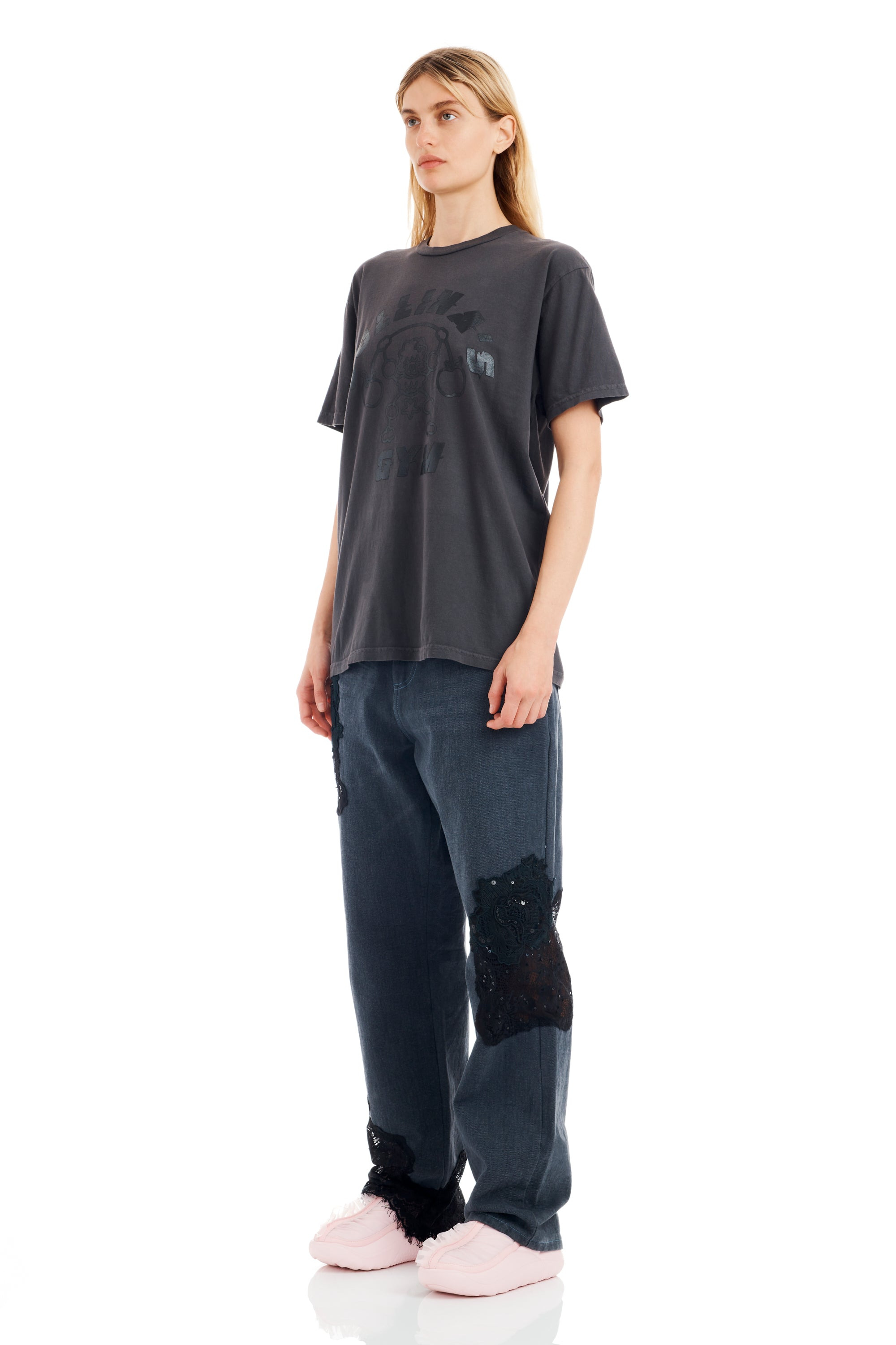 CS GYM WORN BLACK GRAPHIC TEE - 3