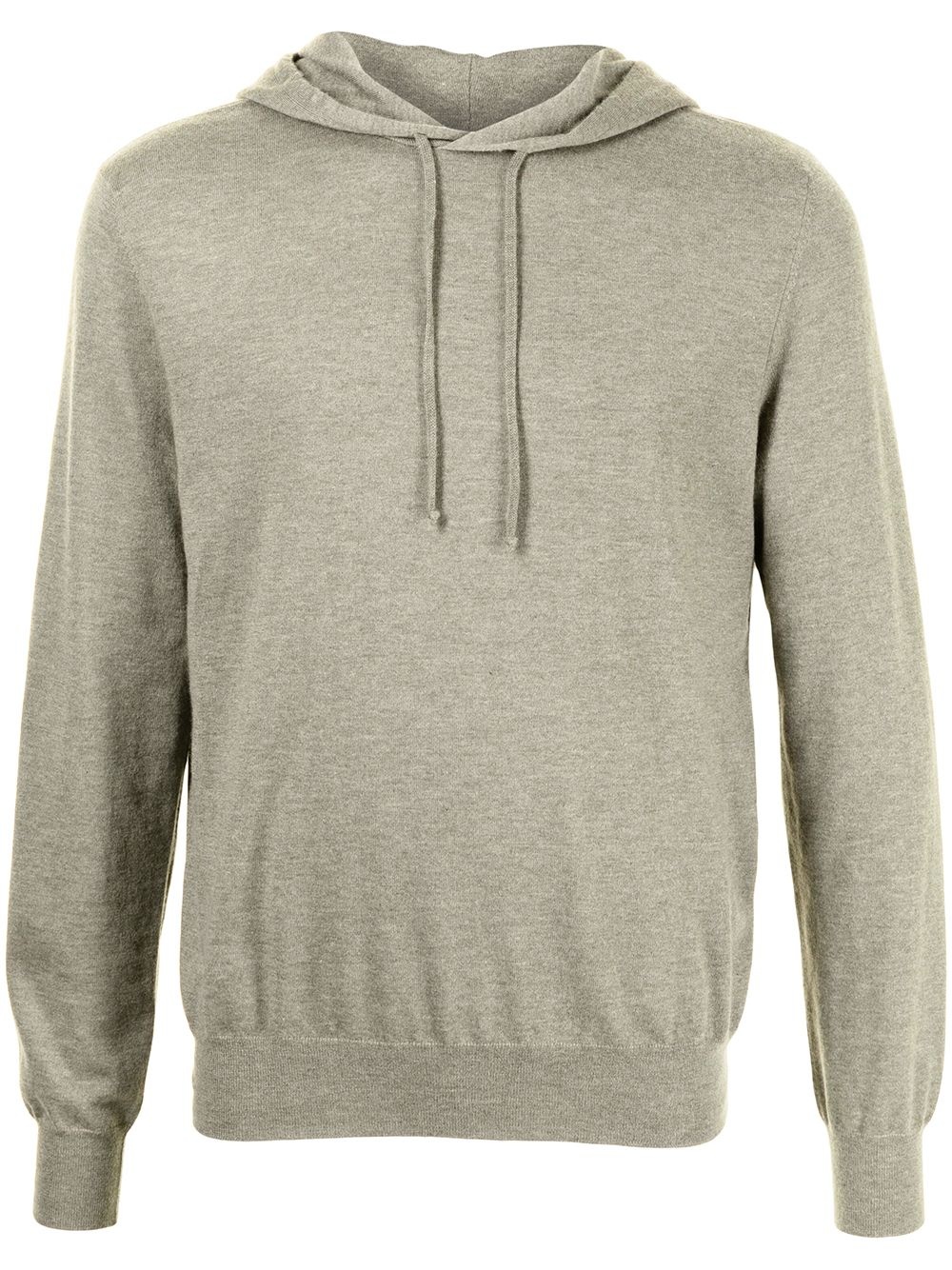 cashmere knitted hoodie - 1