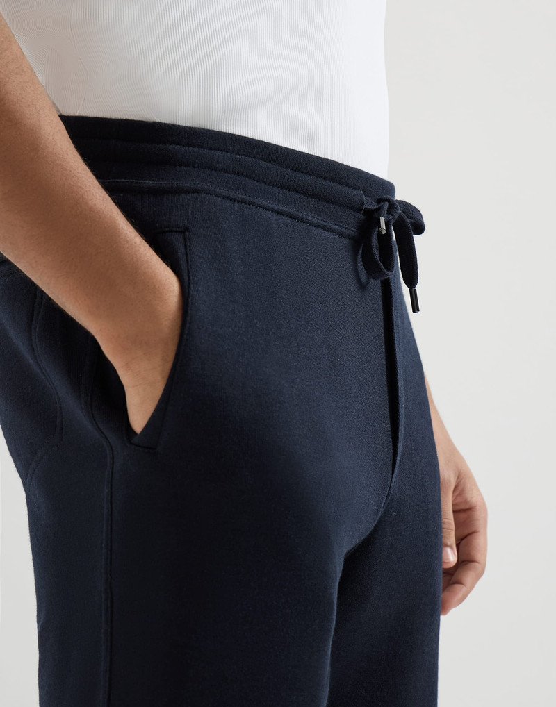 Cashmere and silk French terry trousers 4