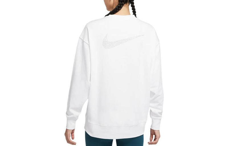 Nike Nike Dri-FIT Training Sports Quick Dry Round Neck Pullover Hoodie White DD5468-100 outlook