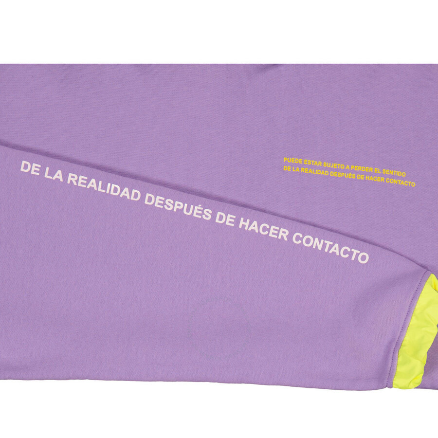 Marcelo Burlon Ladies Purple Oversized Cropped Sweatshirt - 2