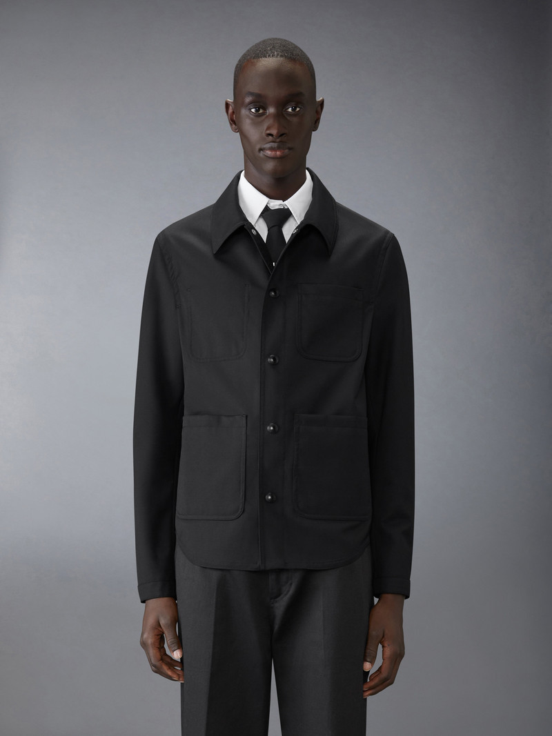 Thom Browne Wool Twill Utility Jacket outlook