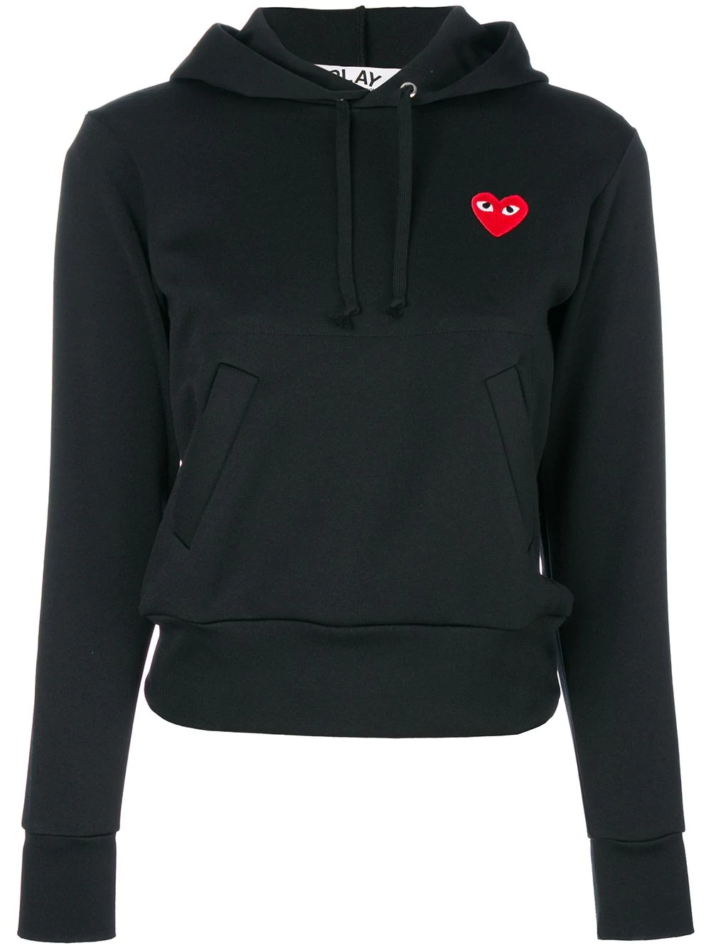 heart-patch hoodie - 1