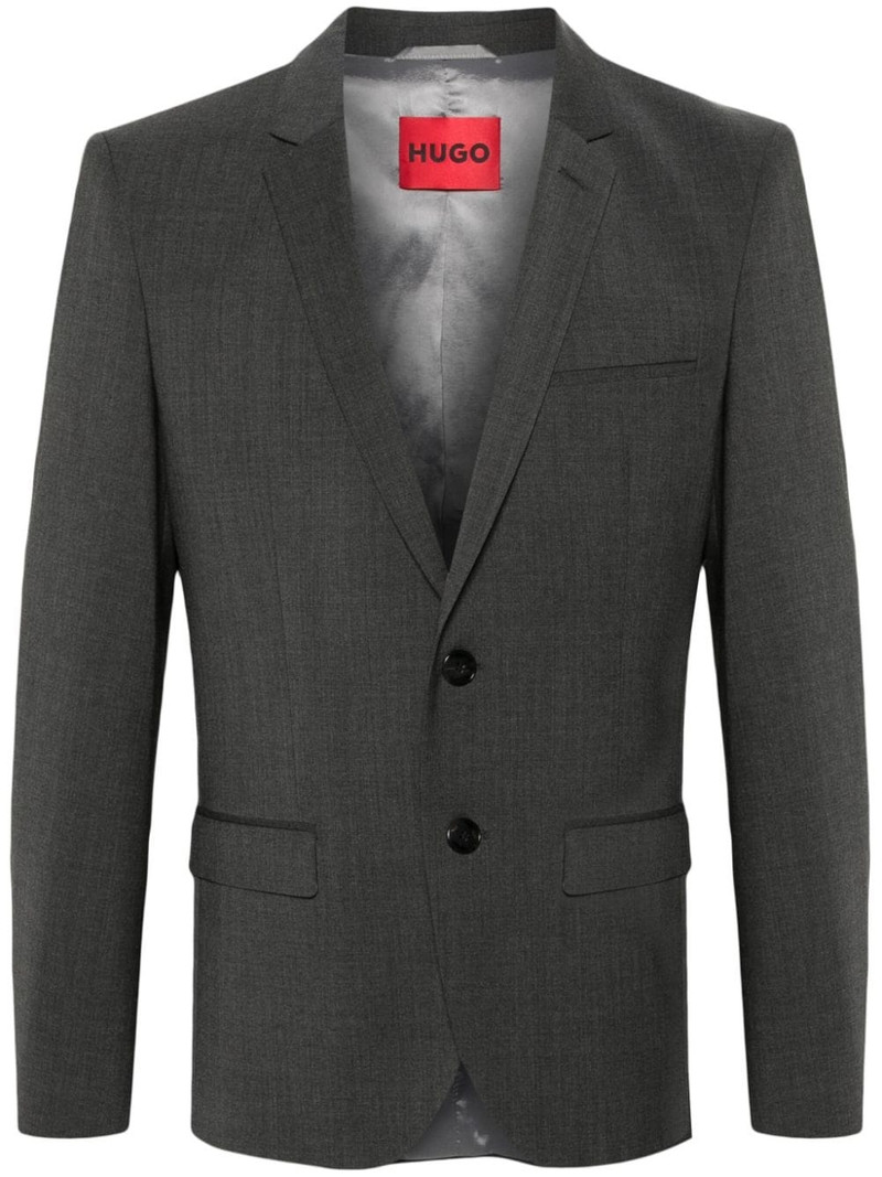 unched-lapels 단 하나 breasted blazer 1