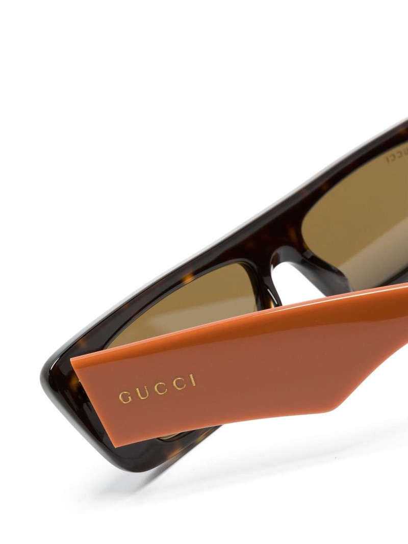 square-frame colour-block sunglasses 3