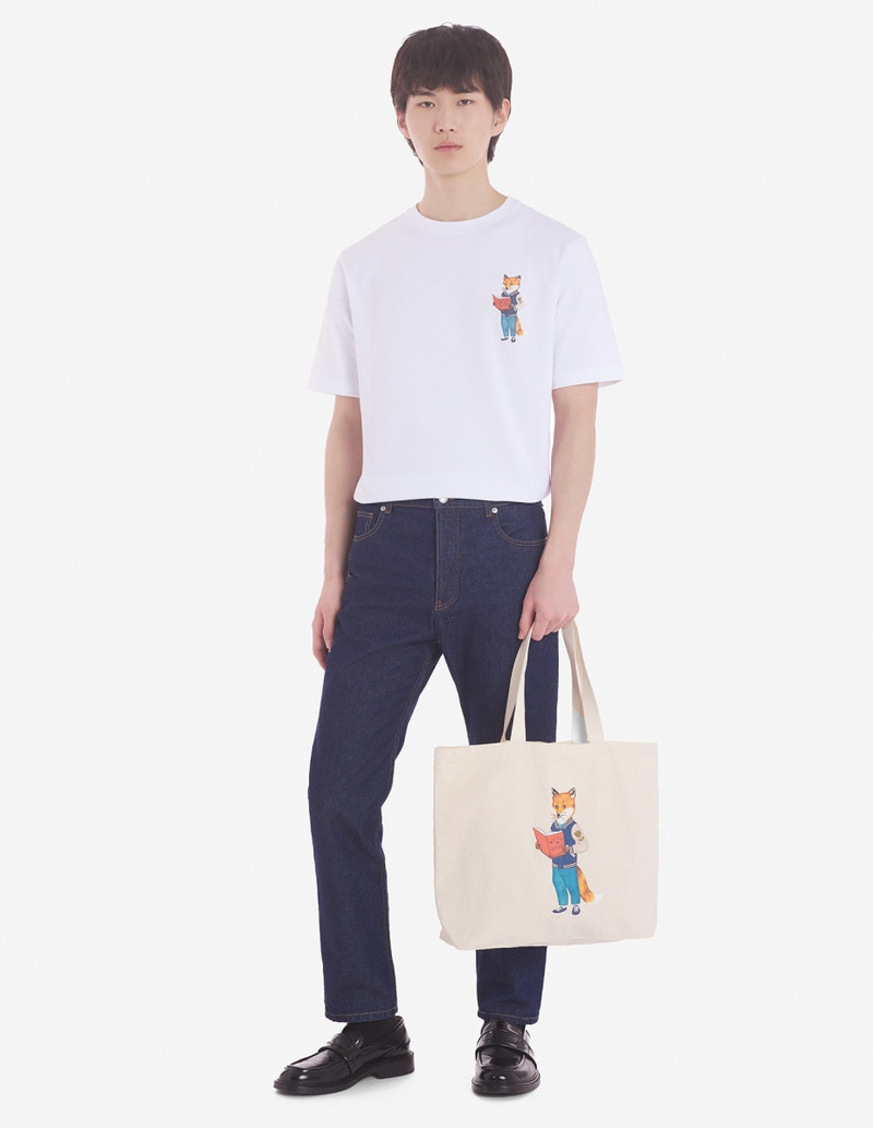 Maison Kitsuné MK x LE BON MARCHE READING FOX TOTE BAG outlook