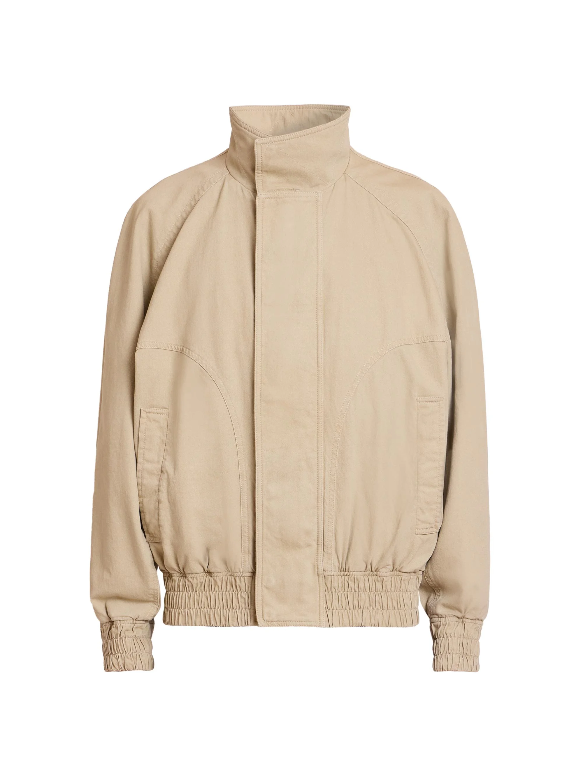 Men's Logo Cotton Bomber Jacket - Sable - 1