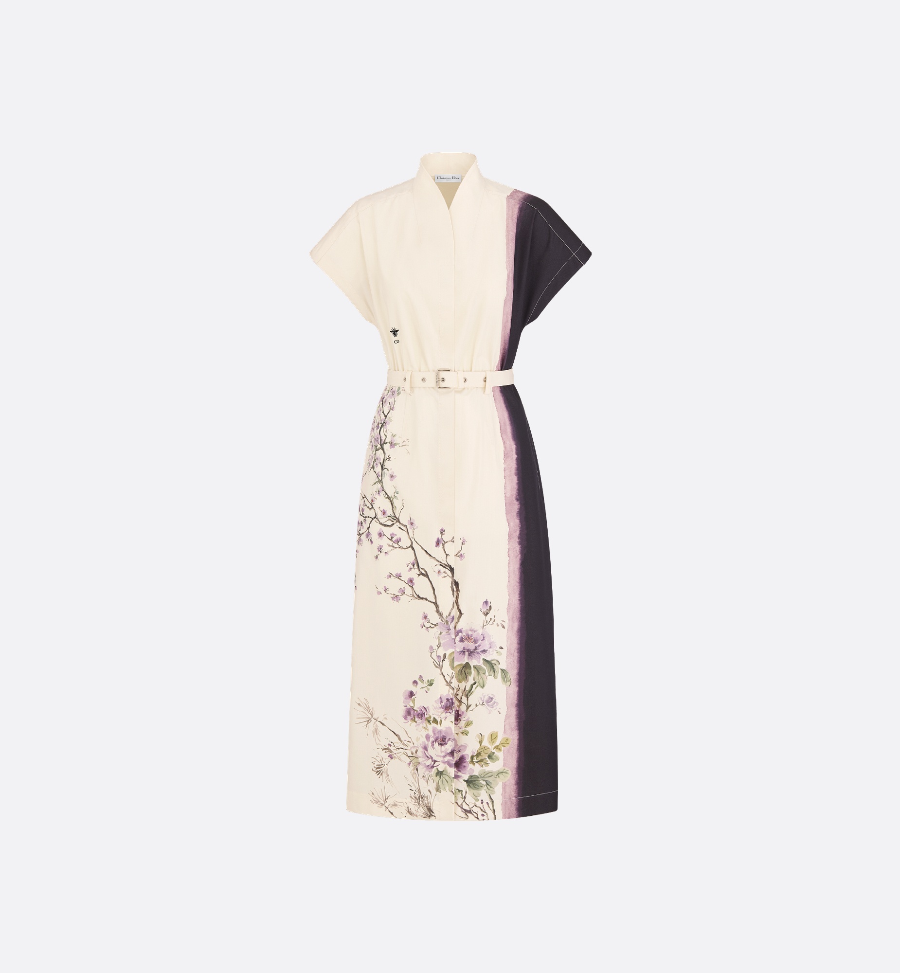 Mid-Length Belted Dress - 1
