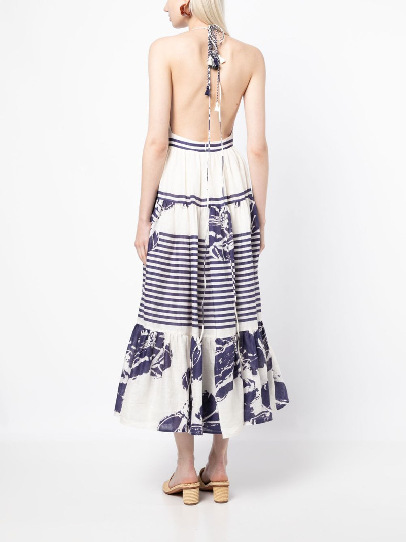 Valerie floral stripes-print dress 4