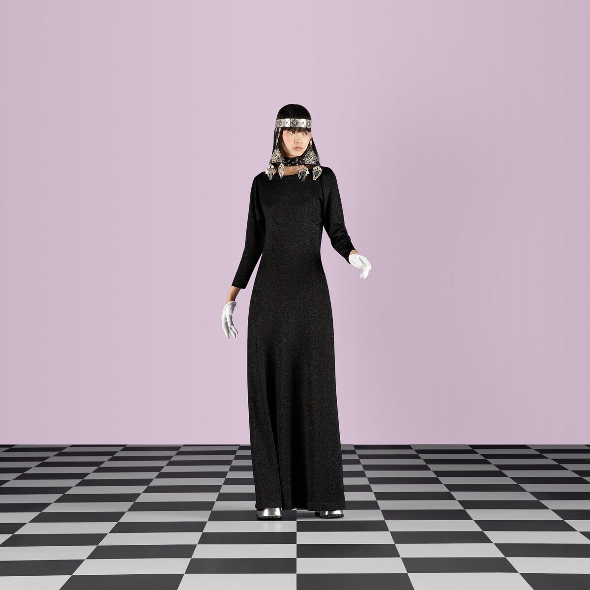 Lame viscose dress - 5