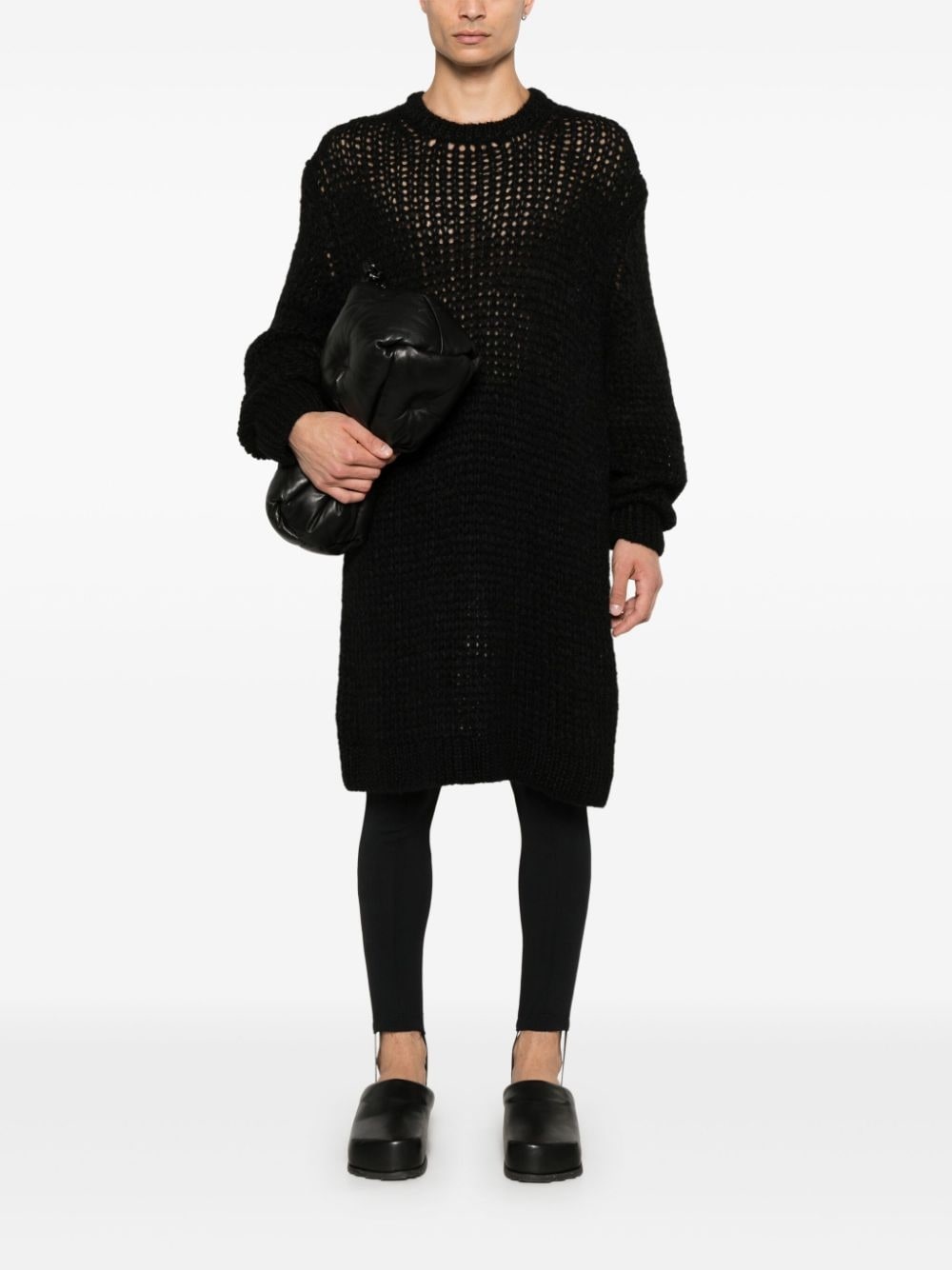 open-knit sweater - 2