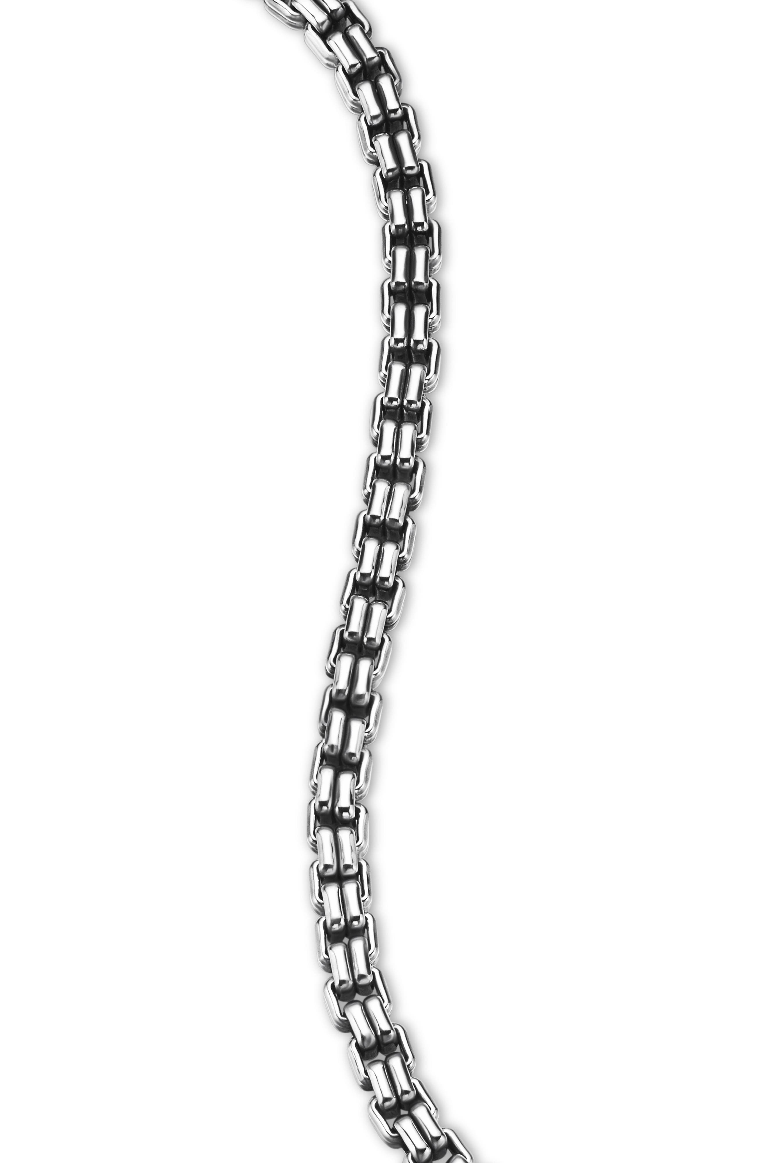 David Yurman Men's Double Box Chain Bracelet in Sterling Silver, 4mm at Nordstrom - 6