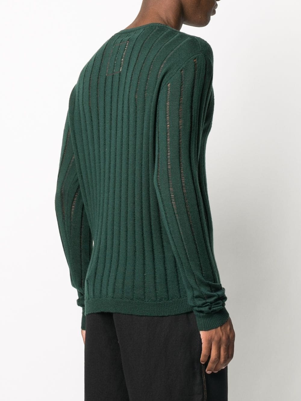 long sleeve fine-knit cashmere jumper - 4