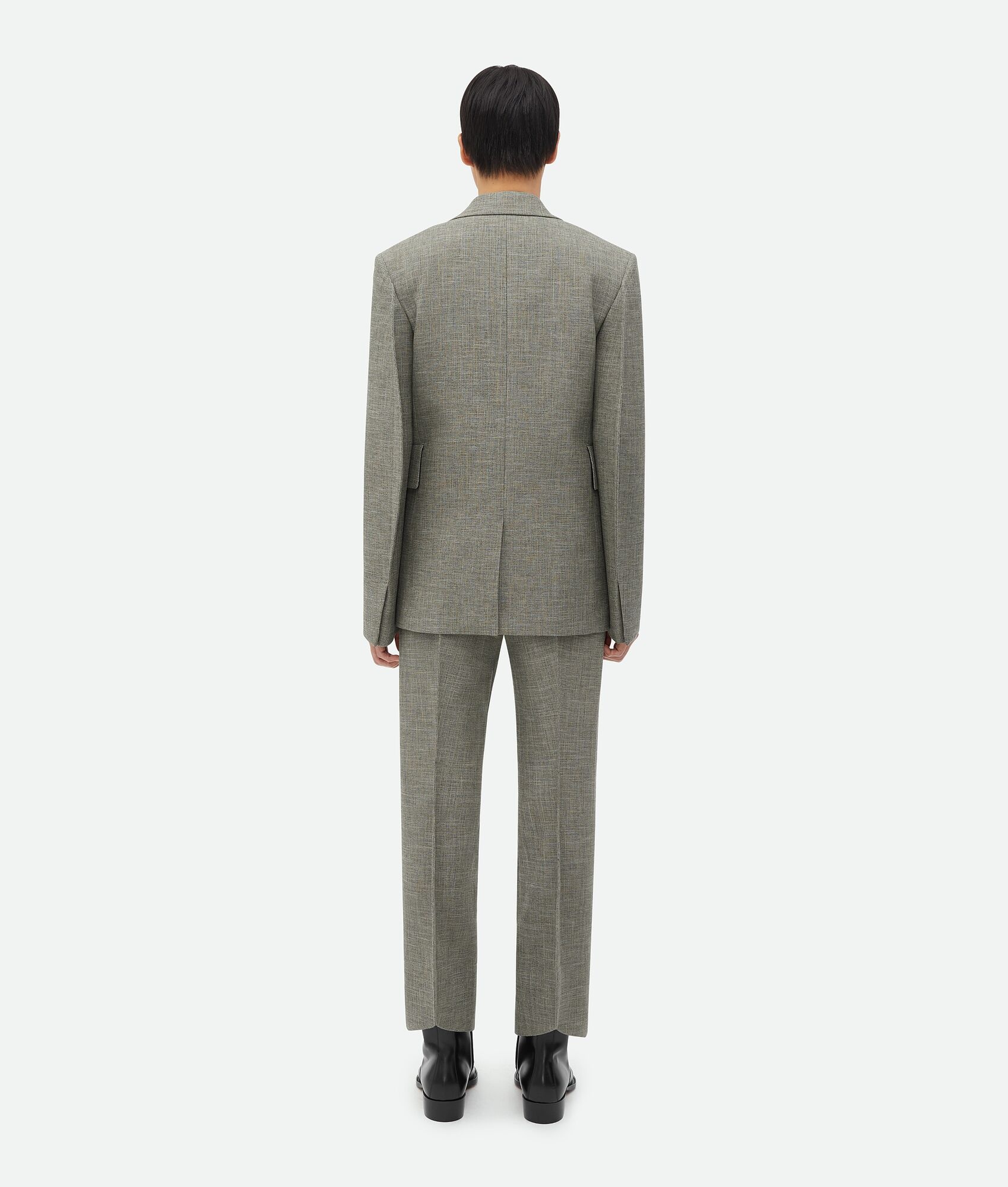Curved Sleeves Wool Jacket - 3