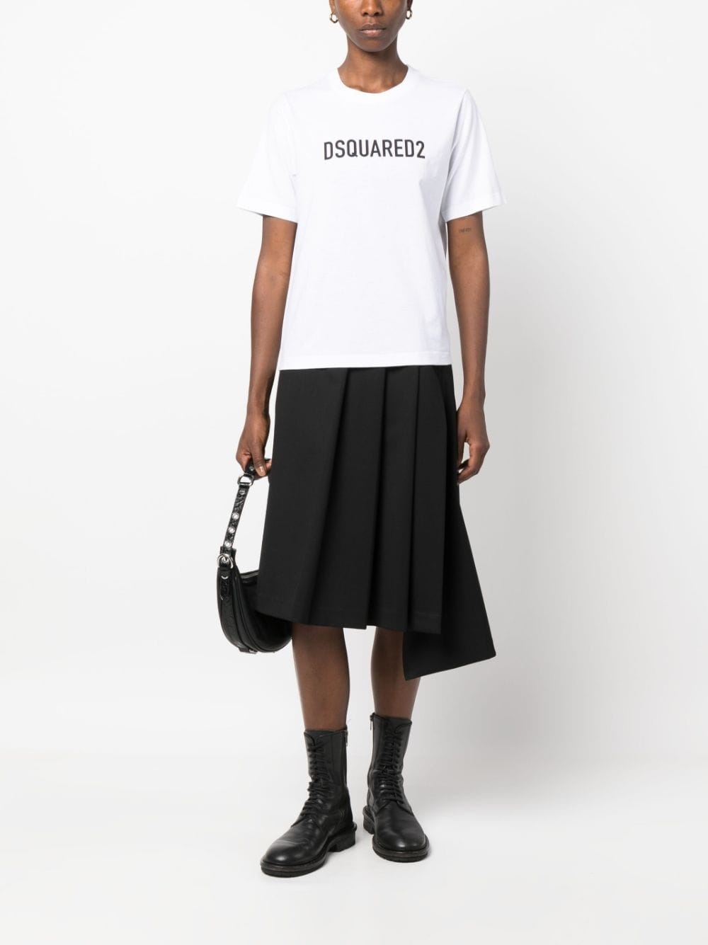 logo-print cotton T-shirt - 2