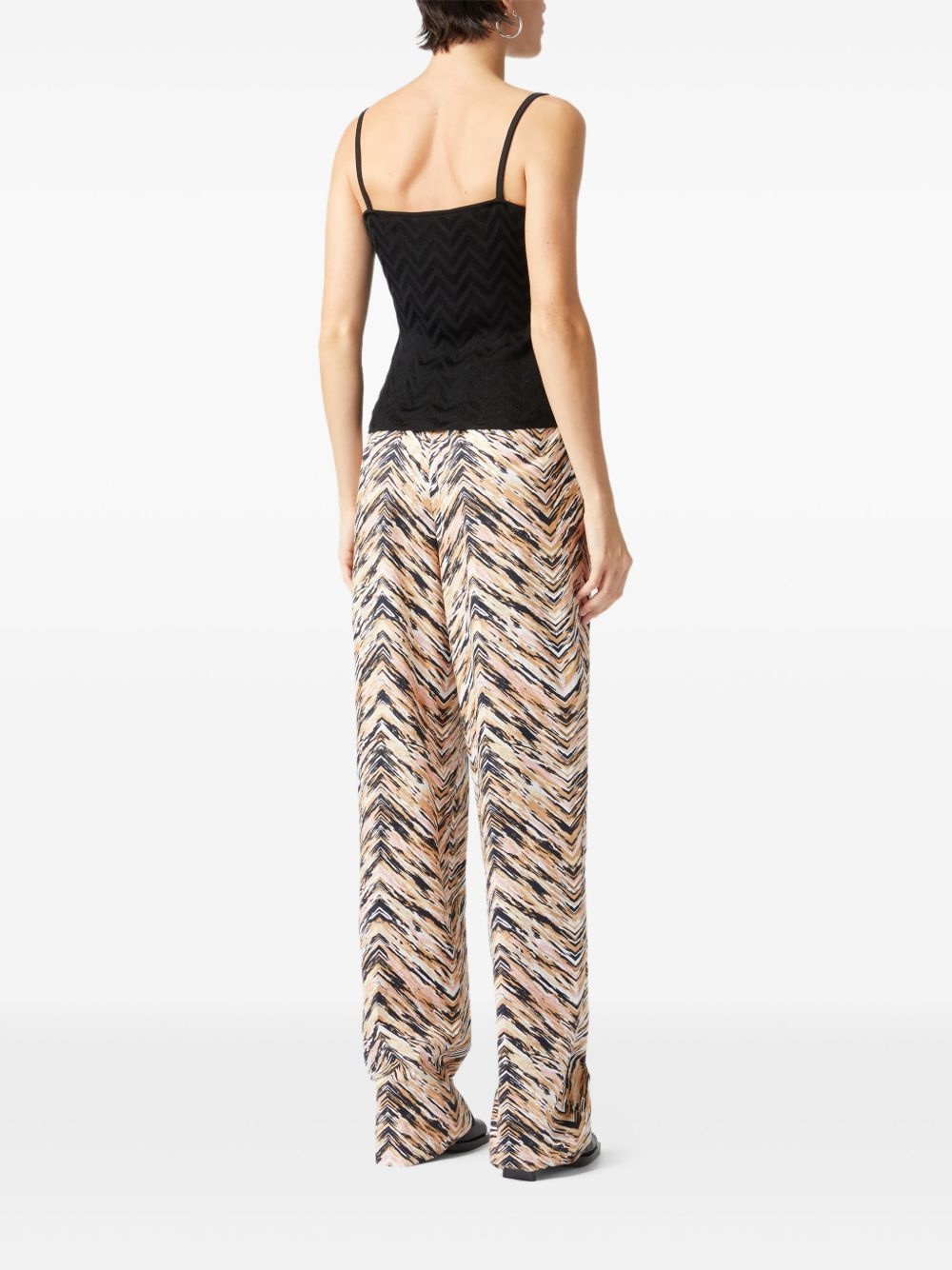 zigzag-woven vest - 3