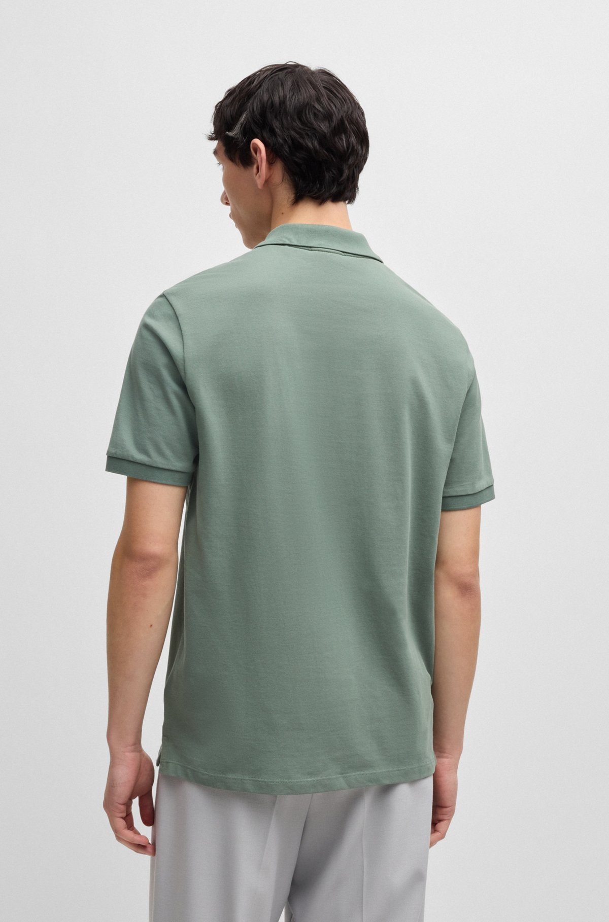 COTTON-PIQUÉ POLO SHIRT WITH LOGO PRINT - 5