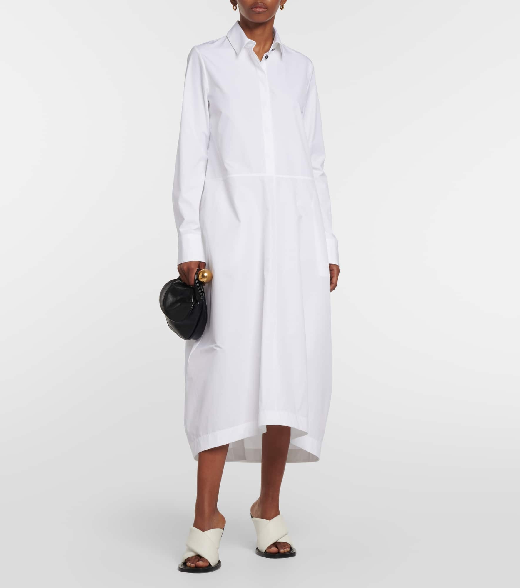 Cotton poplin shirt dress - 2