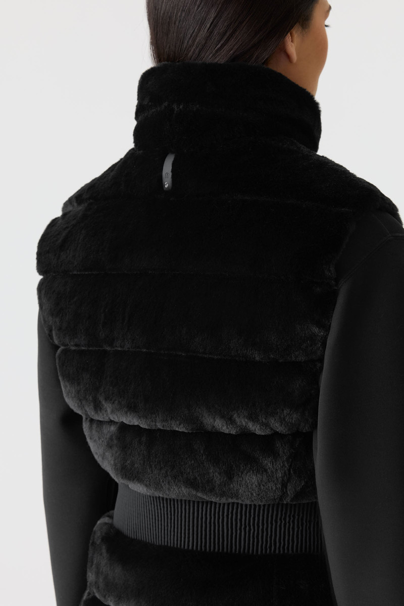 TWIGGY Down Faux-Fur Quilted Vest 7