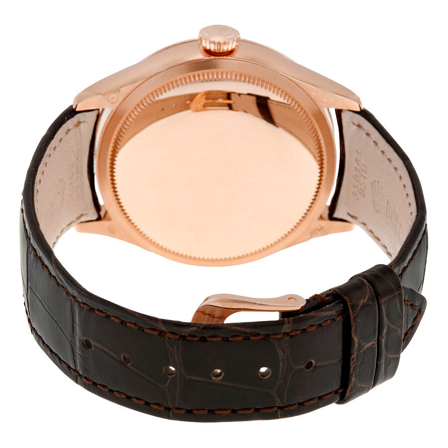 Rolex Cellini Dual Time Silver Dial 18kt Everose Gold Men's Watch 50525SSBRL - 3