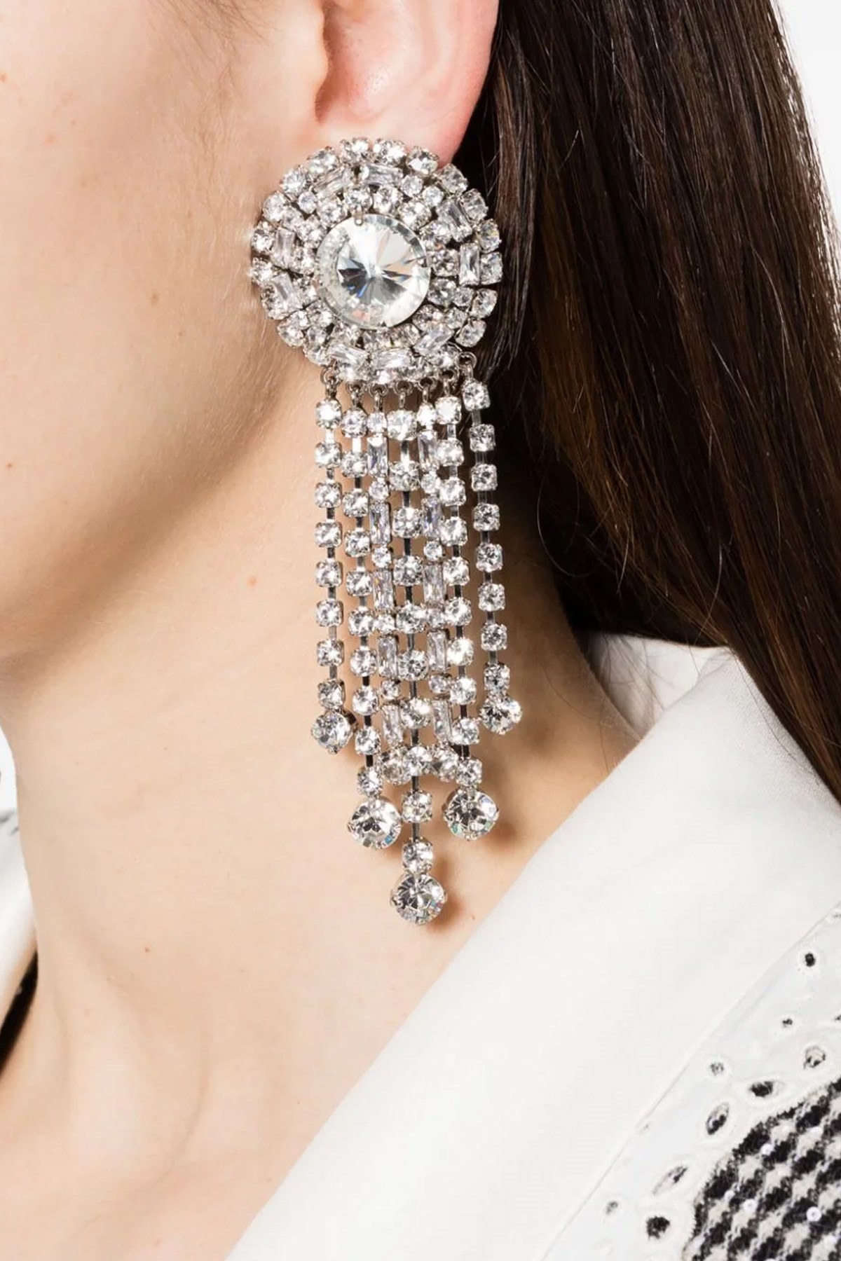 ピアス ALESSANDRA RICH ROUND CLIP-ON EARRINGS (FABA3090_J00020001) Alessandra Rich 'Round' earrings | julianfashion | REVERSIBLE