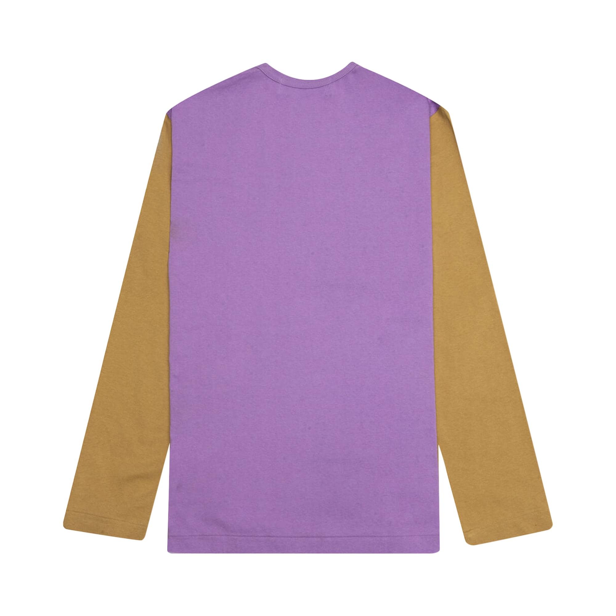 Comme des Garçons PLAY Bi-Colour T-Shirt 'Purple/Olive' - 2
