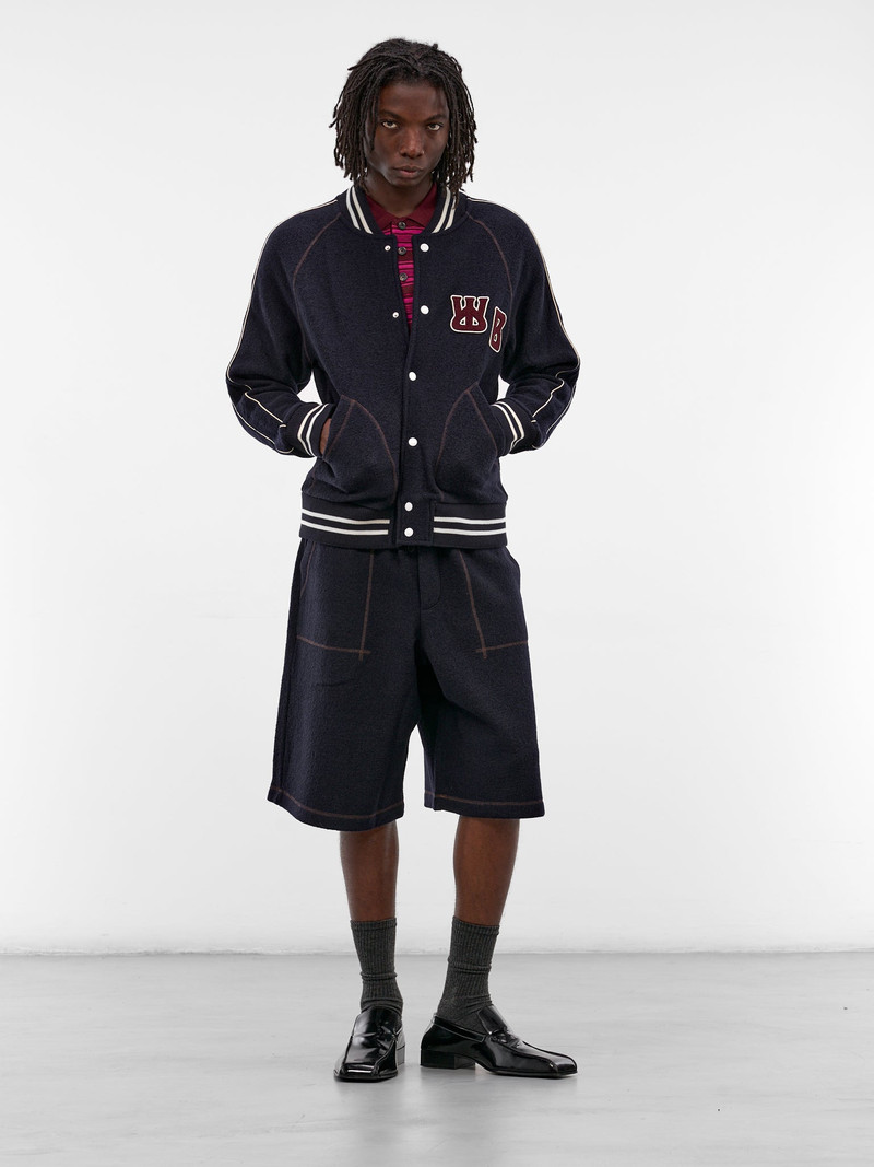 WALES BONNER Burgundy Billie Knit Polo Shirt outlook