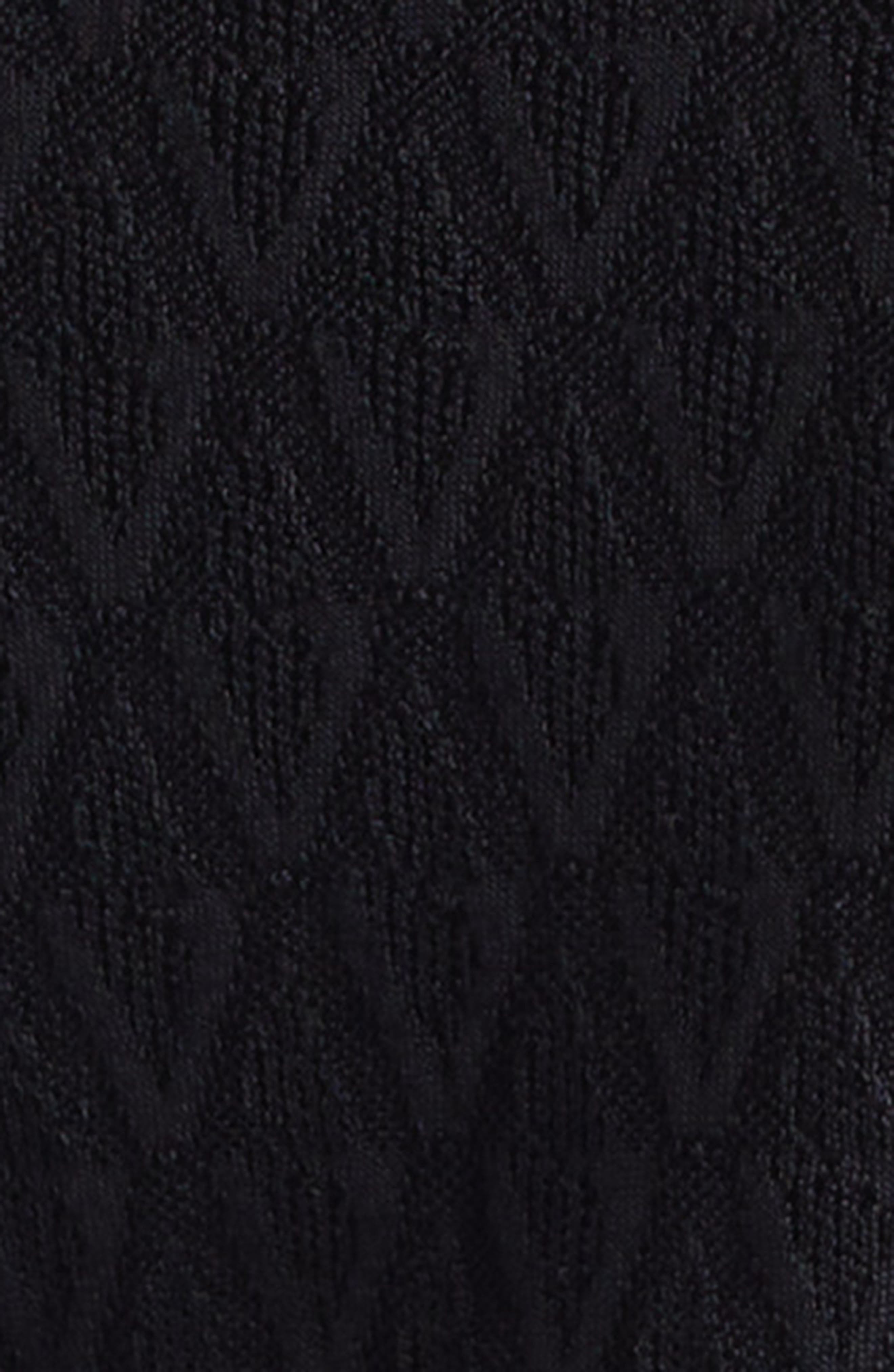 Versace V Jacquard Crop Cardigan in Black at Nordstrom - 7