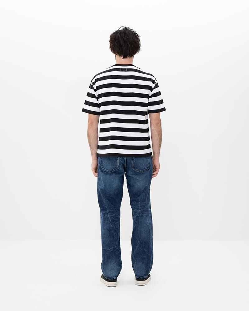 BORDER JUMBO KNIT TEE S/S (SIC) BLACK - 4