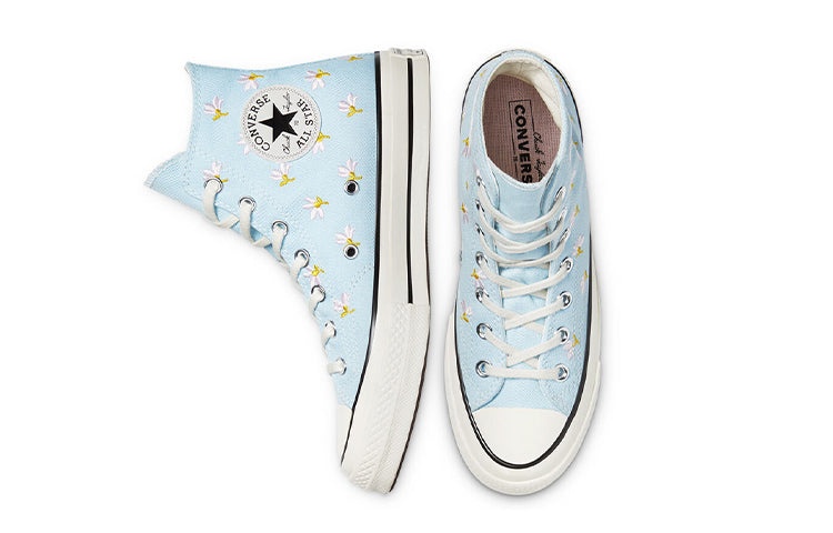 (WMNS) Converse Chuck 70 High 'Embroidered Floral Print - Chambray Blue' 570917C - 6
