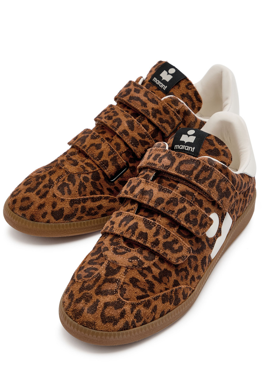 Isabel Marant étoile Beth Leopard-print Brushed Suede Sneakers - 3