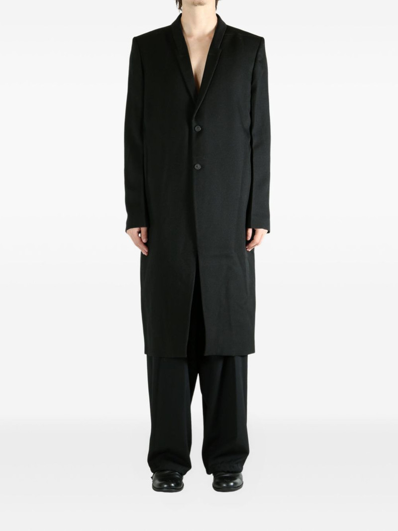 Rick Owens single-breasted coat outlook