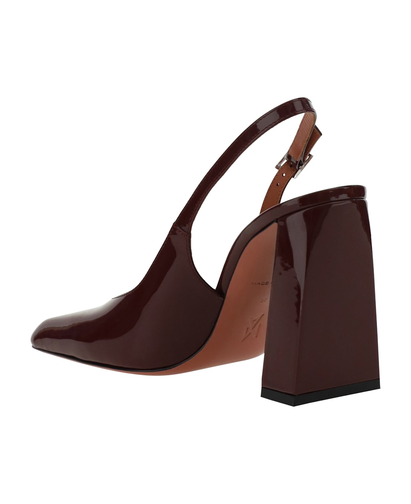 サンダル・ミュール AMINA MUADDI Grape leather Charlotte pumps Amina Muaddi Charlotte Pumps | italist | REVERSIBLE