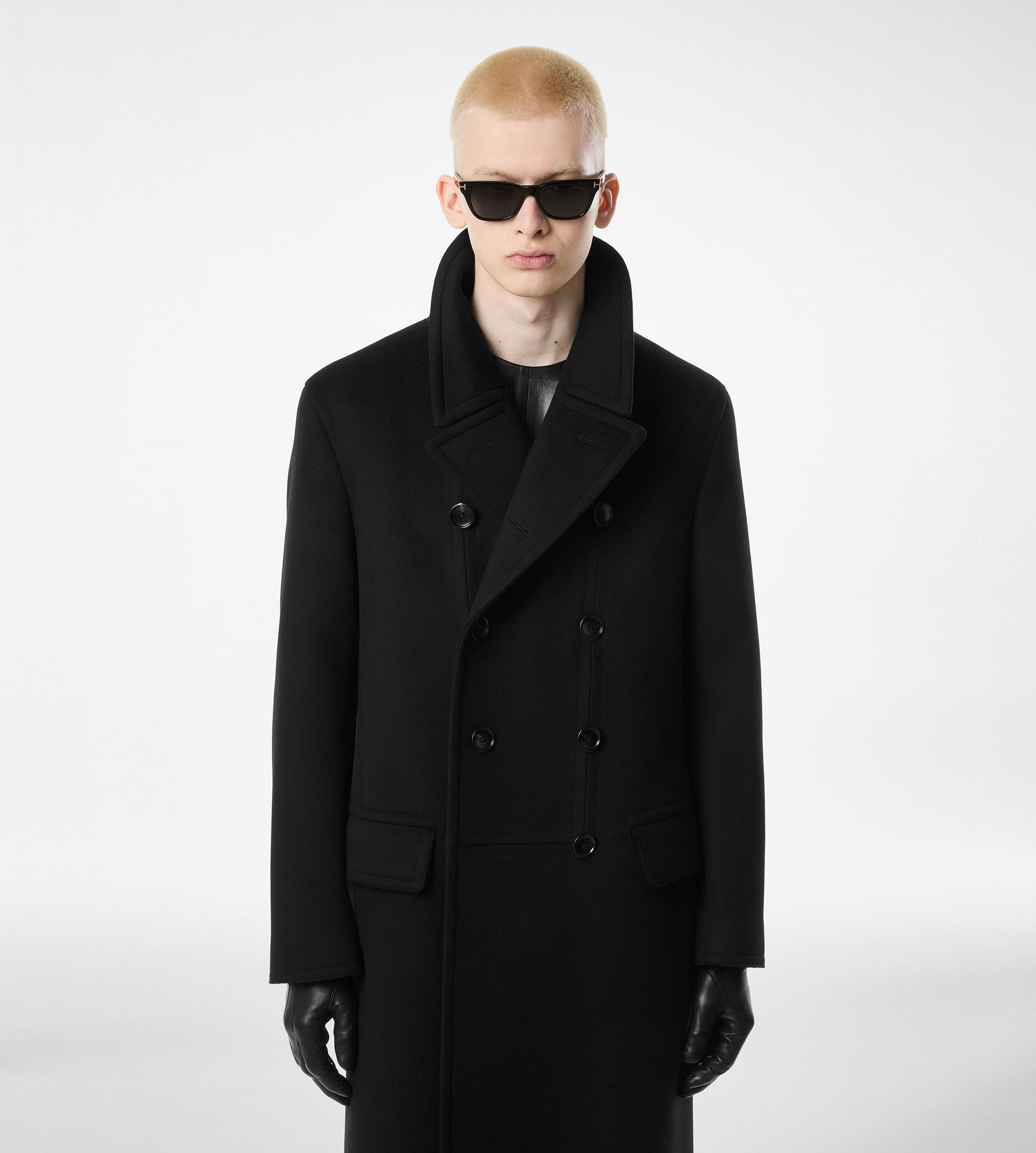 CASHMERE OFFICER COAT - 5
