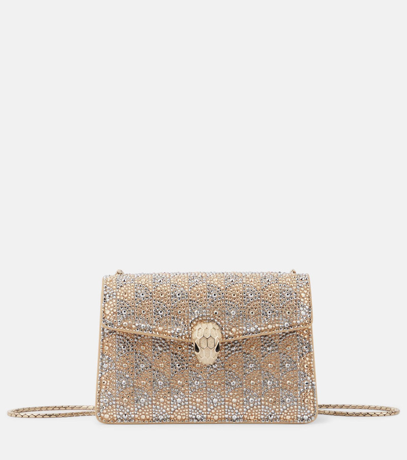 Serpenti Forever Mini embellished crossbody bag 1